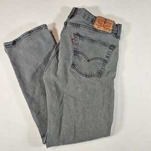 Levi's 501 Jeans Men's 34x30‎ Gray Button Fly Straight Leg